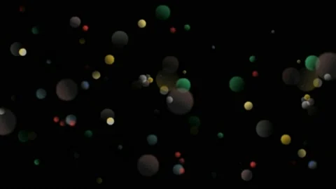 Bokeh lights motion graphics with night background Stock Footage 142852182
