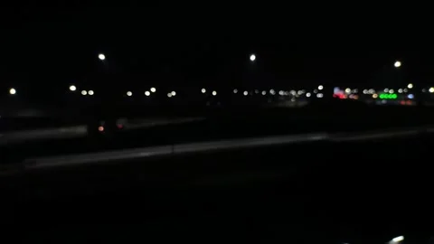 Bokeh lights at night. blur lights at night. defocused vehicle lights. blurry Stock Footage 285959533