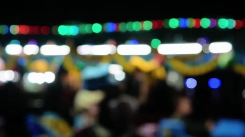 Bokeh lights at night. blur on lights Stock Footage 308134207
