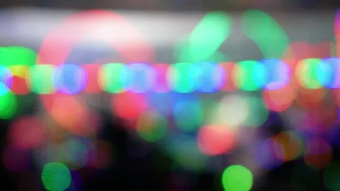 Bokeh lights at night. blur on lights Stock Footage 308134308