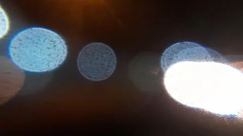 Bokeh lights at night  Stock Footage 265638440