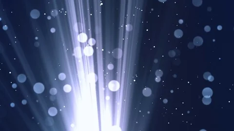 Bokeh Lights Particle Blue Stock Footage 73801119