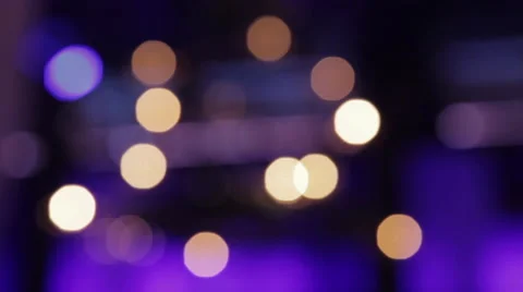 Bokeh Lights with Rack Focus Video stock 51926825