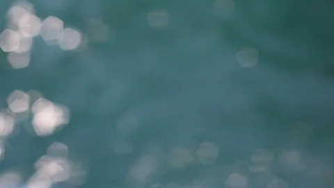 Bokeh Lights Sea Waves Abstract Background. Stock Footage 85442789