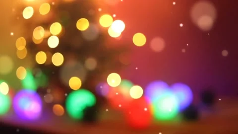 Bokeh Of Lights in Special Holidays Stock Footage 201250632