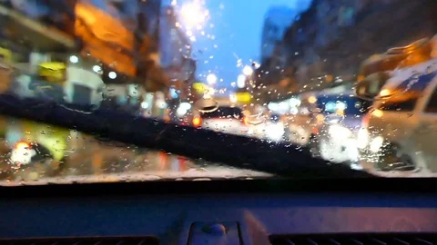 Bokeh lights from traffic Stock Footage 77461835