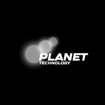 Bokeh lights vector illustration. Planets parade, wghite planets on black 스톡 일러스트