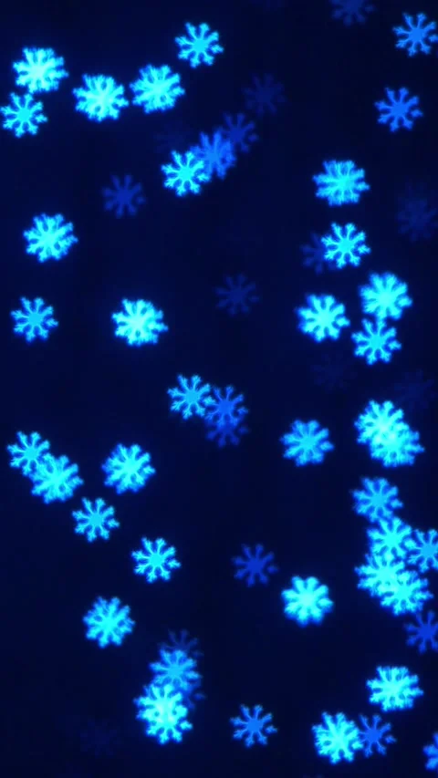 Bokeh Loop ice crystals– Vertical Animated Background 9:16 Stock Footage 293088499