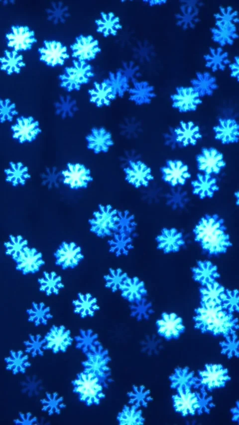 Bokeh Loop ice crystals – Vertical Animated Background 9:16 Stock Footage 293088597