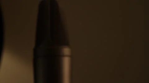 Bokeh microphone Stock Footage 40224163