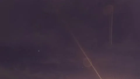 Bokeh moon light ray n lens flare with water star n rain drop on dark night sky Stock Footage 170305230