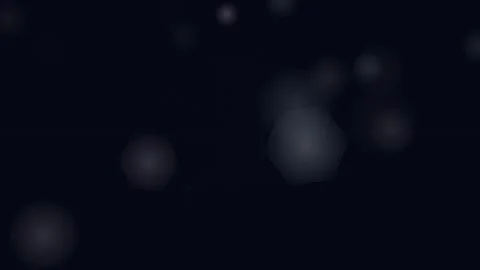Bokeh moon light soft glowing hexagonal particles on dark background Stock Footage 345831401
