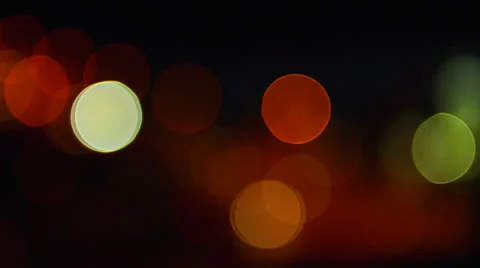 Bokeh. Motion Night Lights Stock Footage 23912036
