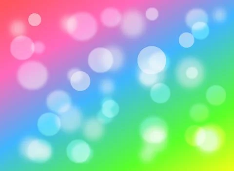 Bokeh on multi-colored background Stock Illustration