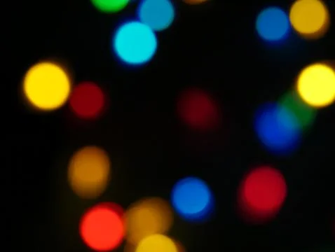 Bokeh multi colored lights Stock Photos