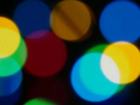 Bokeh multi colored lights Stock Photos
