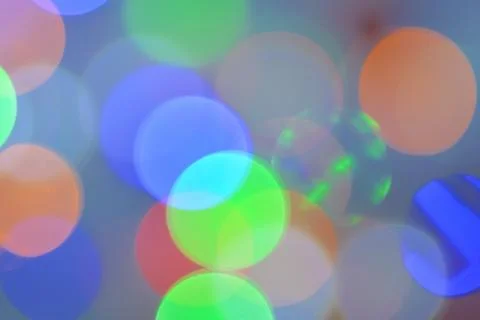 Bokeh of multi-colored night lights with blur background. Stock Photos