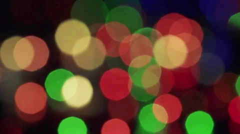 Bokeh new year tree lights twinkling Stock Footage 56557876