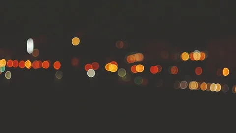 Bokeh night city Stock Footage 97300870