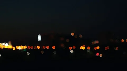 Bokeh night city Stock Footage 97398920