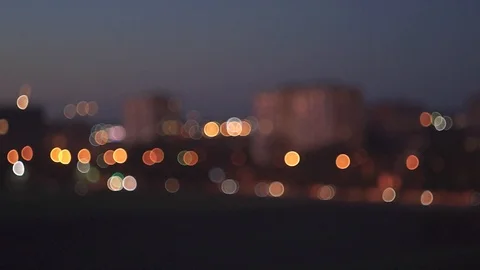 Bokeh night city Stock Footage 97401649