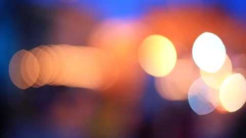 Bokeh night effect blurry background from chakgaew pattaya Stock Footage 94017779