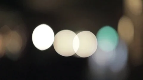 Bokeh at Night Stock Footage 76873140