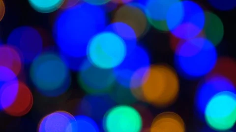 Bokeh in the night. Stock Footage 85851039