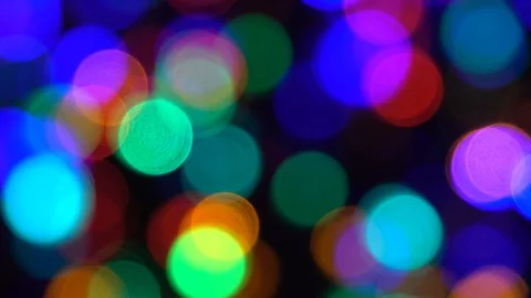 Bokeh in the night. Stock Footage 85851867