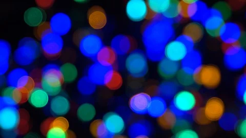Bokeh in the night. Stock Footage 85852329