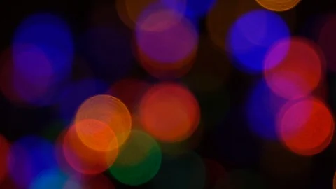 Bokeh in the night. Stock Footage 85852901