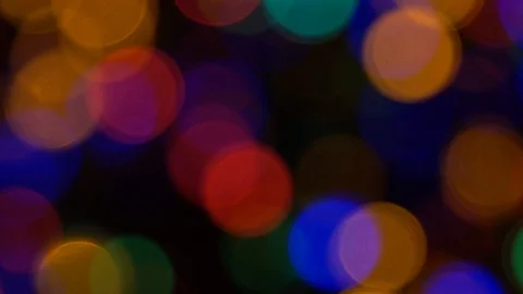 Bokeh in the night. Stock Footage 85853538