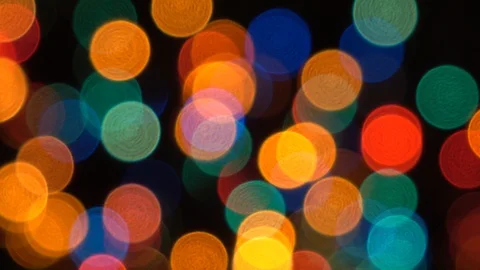 Bokeh in the night. Stock Footage 85861322