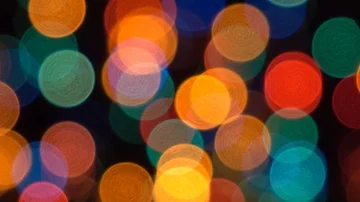 Bokeh in the night. Stock Footage 85861556