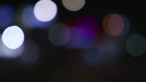 Bokeh night road Stock Footage 111390822