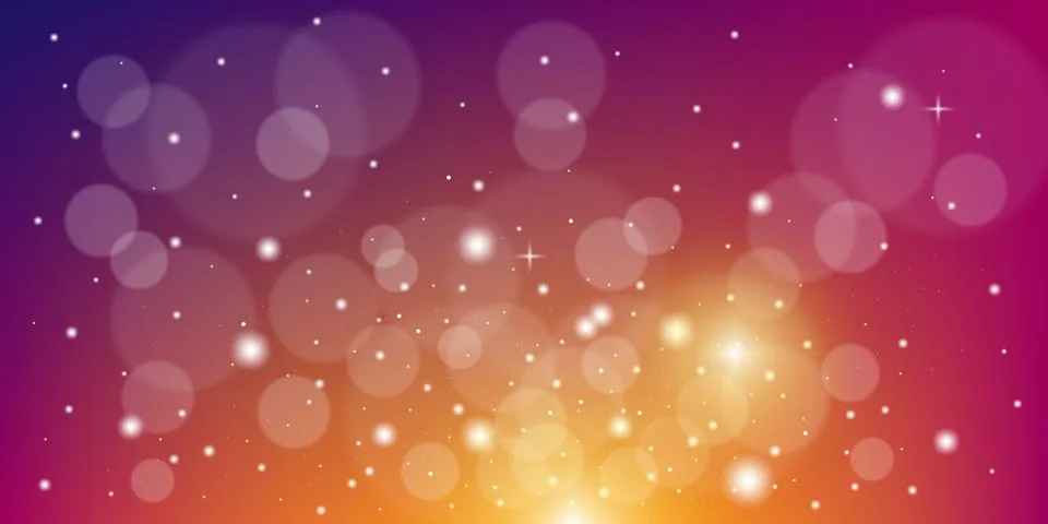 Bokeh or Blurred background with dot elements. This modern minimalist-themed bac Stock Illustration