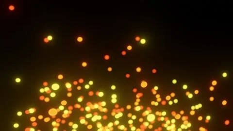 Bokeh orange 1 Video stock 219359814