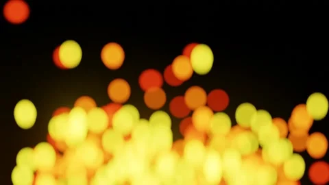 Bokeh orange 2 Video stock 219359822