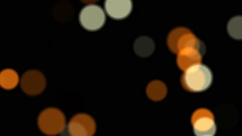 Bokeh Orange &amp; White Particles 4K 動画素材 133000029