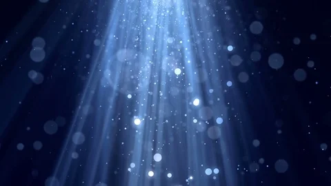 Bokeh Particle Rays Blue Stock Footage 73801151
