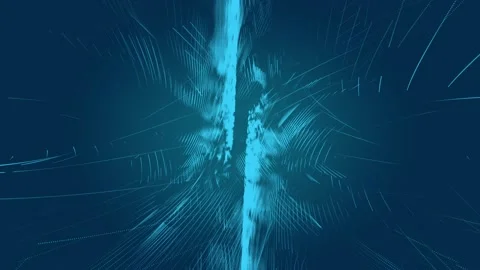 Bokeh particle twist line abstract seamless background 4k video Stock Footage 341279355