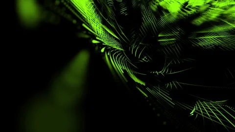 Bokeh particle twist line abstract seamless background 4k video Stock Footage 341279503