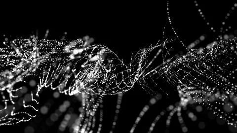 Bokeh particles 4k abstract background 스톡 일러스트