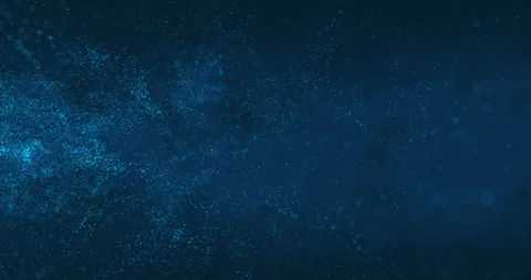 Bokeh particles on a blue background Stock Footage 253506934