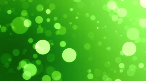 Bokeh Particles Fly, green Stock Footage