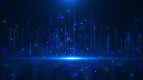 Bokeh particles glitter awards dust gradient abstract background. Futuristic Video stock 312845199