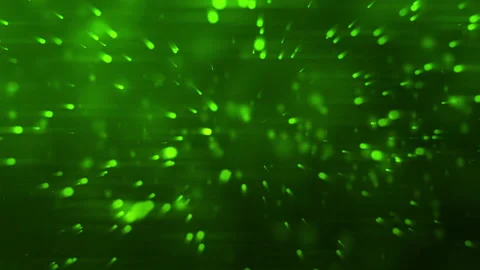 Bokeh Particles Moving On Green Background Stock Footage 201239352