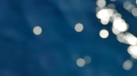 Bokeh Particles on water ripples Stock Footage 68146282