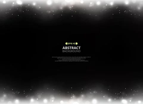 Bokeh pattern on black background. Stock-Illustration