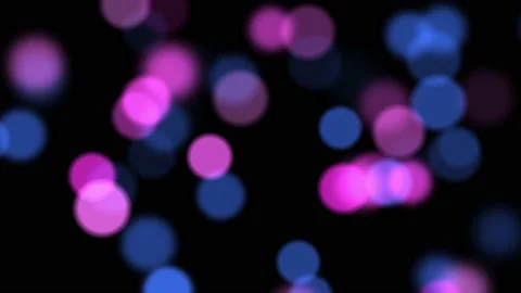 Bokeh Pink and Blue particles Stock Footage